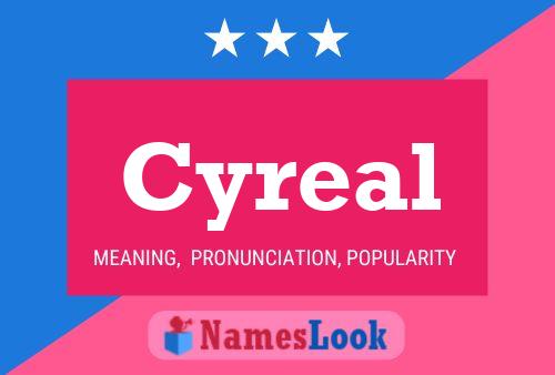 ملصق اسم Cyreal