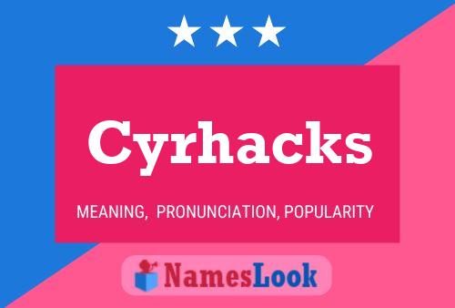 ملصق اسم Cyrhacks