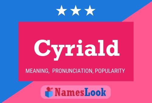 ملصق اسم Cyriald