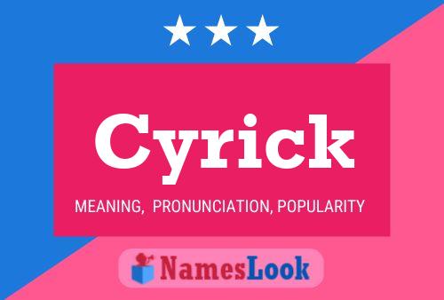 ملصق اسم Cyrick