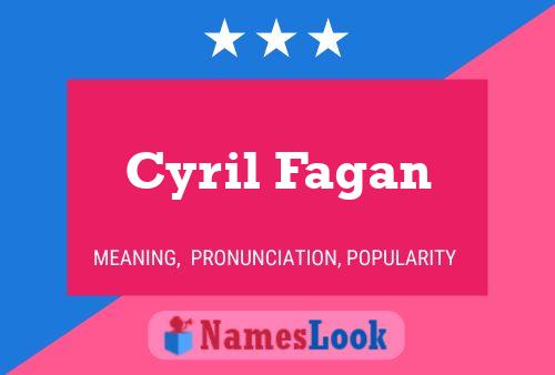 ملصق اسم Cyril Fagan