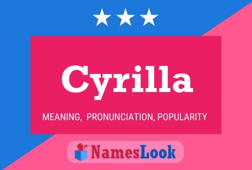 ملصق اسم Cyrilla