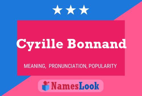 ملصق اسم Cyrille Bonnand