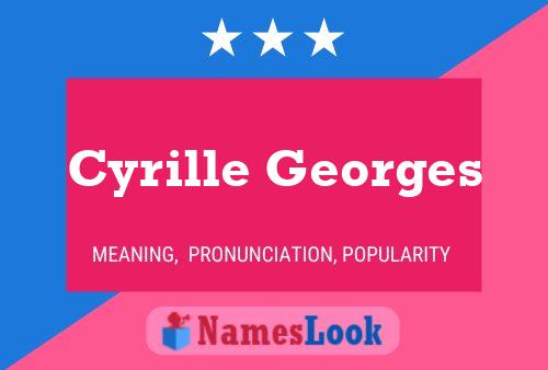 ملصق اسم Cyrille Georges