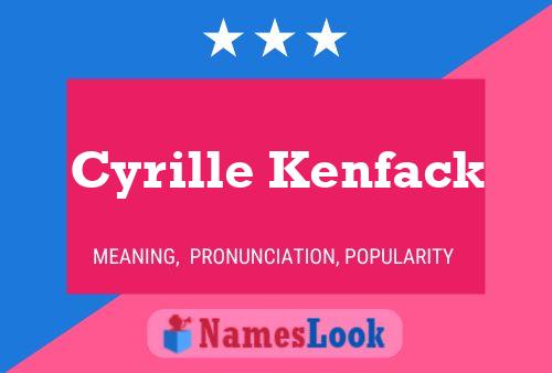 ملصق اسم Cyrille Kenfack