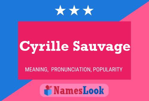 ملصق اسم Cyrille Sauvage