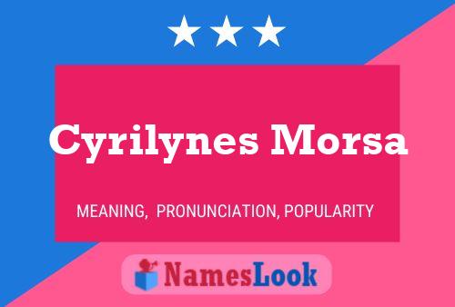 ملصق اسم Cyrilynes Morsa