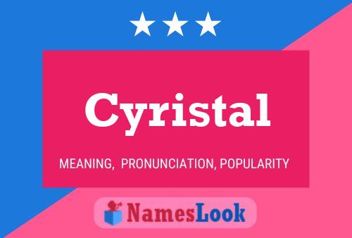 ملصق اسم Cyristal