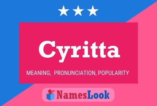 ملصق اسم Cyritta