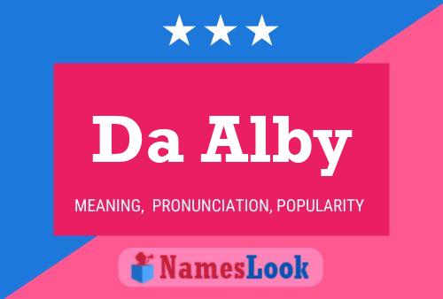 ملصق اسم Da Alby