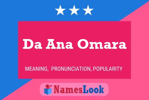 ملصق اسم Da Ana Omara