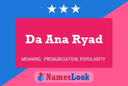 ملصق اسم Da Ana Ryad