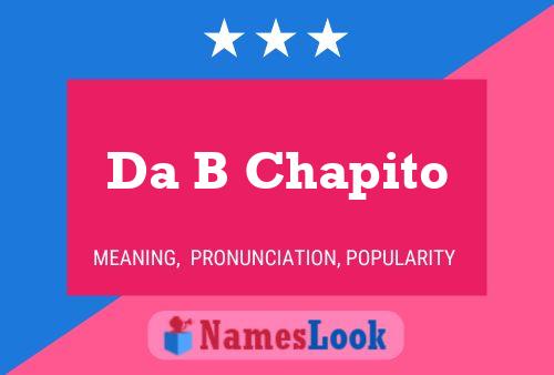 ملصق اسم Da B Chapito