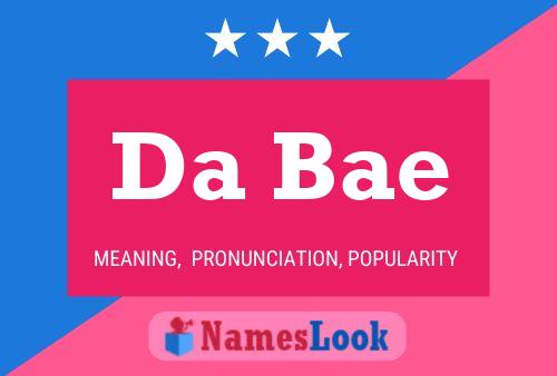 ملصق اسم Da Bae