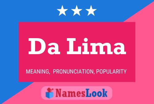 ملصق اسم Da Lima