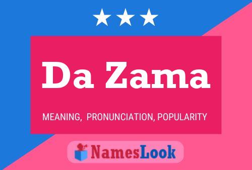 ملصق اسم Da Zama