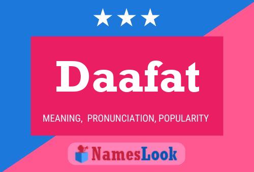 ملصق اسم Daafat