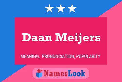 ملصق اسم Daan Meijers