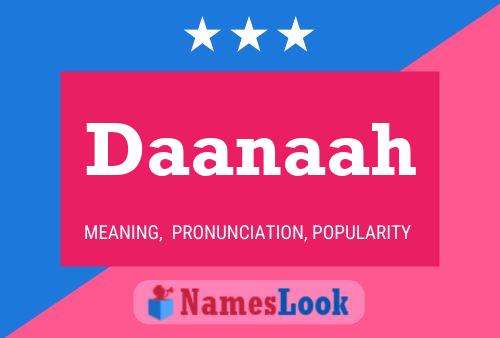 ملصق اسم Daanaah