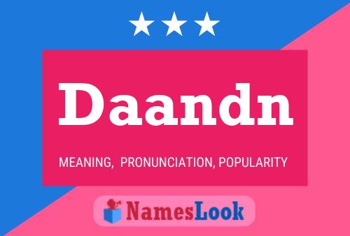 ملصق اسم Daandn