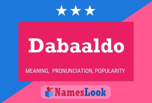 ملصق اسم Dabaaldo