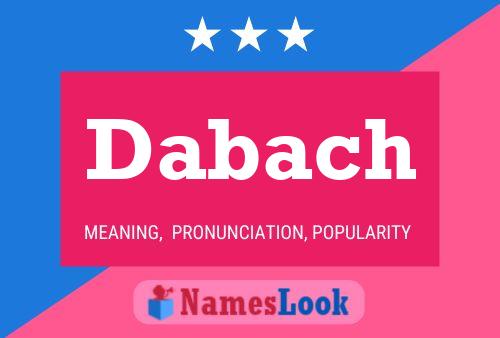 ملصق اسم Dabach