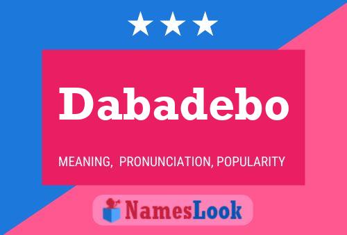 ملصق اسم Dabadebo