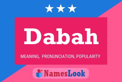 ملصق اسم Dabah