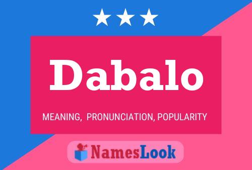 ملصق اسم Dabalo