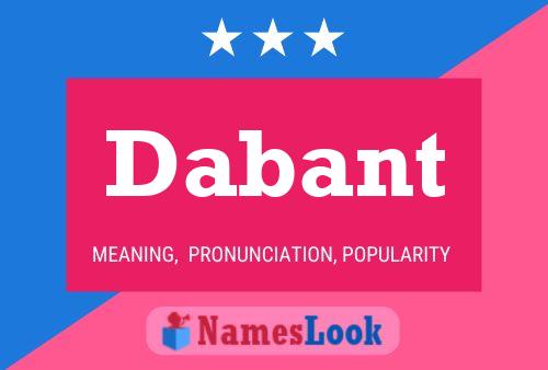 ملصق اسم Dabant