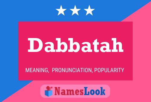 ملصق اسم Dabbatah