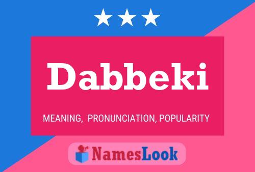 ملصق اسم Dabbeki