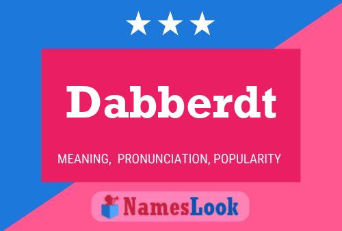 ملصق اسم Dabberdt