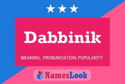 ملصق اسم Dabbinik