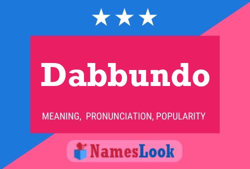 ملصق اسم Dabbundo