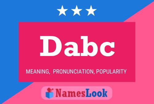 ملصق اسم Dabc