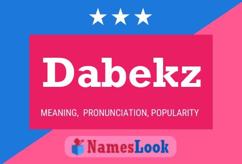 ملصق اسم Dabekz