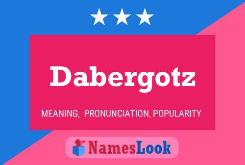 ملصق اسم Dabergotz