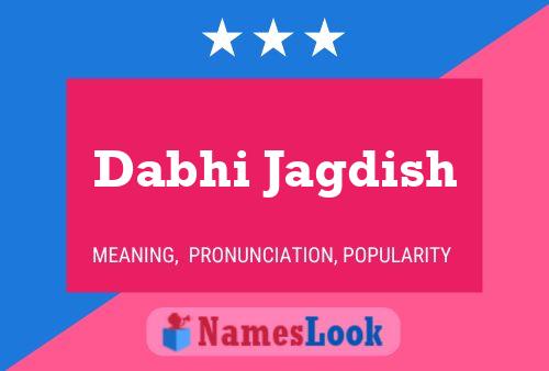 ملصق اسم Dabhi Jagdish