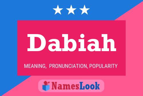 ملصق اسم Dabiah