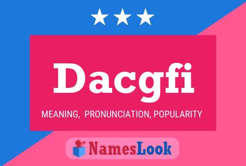 ملصق اسم Dacgfi