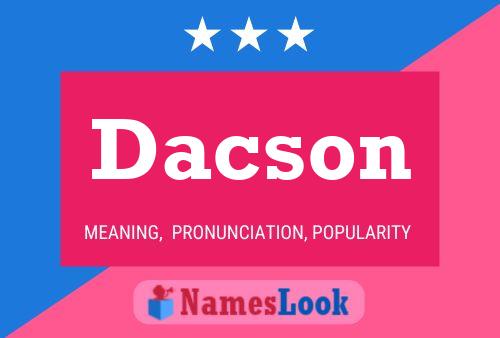 ملصق اسم Dacson