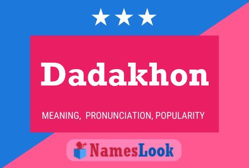 ملصق اسم Dadakhon