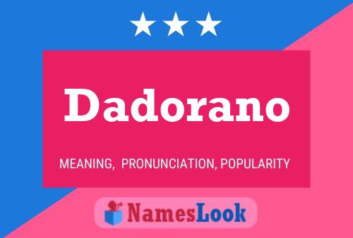 ملصق اسم Dadorano