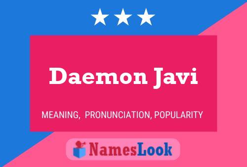 ملصق اسم Daemon Javi