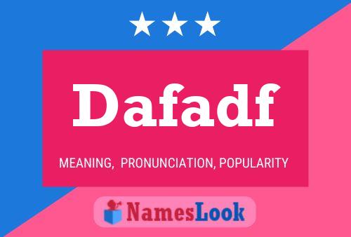 ملصق اسم Dafadf