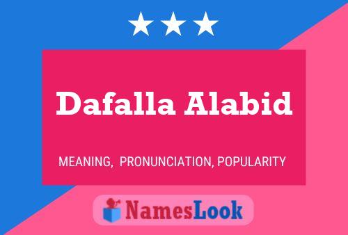 ملصق اسم Dafalla Alabid