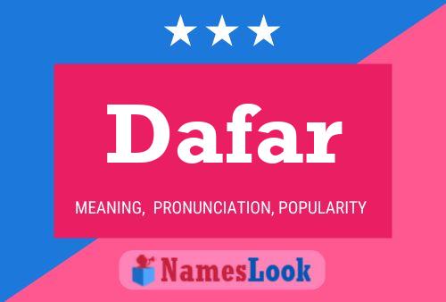 ملصق اسم Dafar