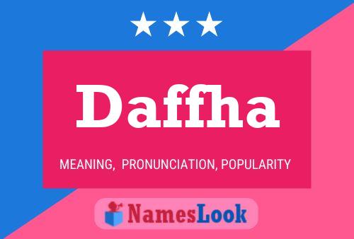 ملصق اسم Daffha