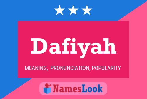 ملصق اسم Dafiyah